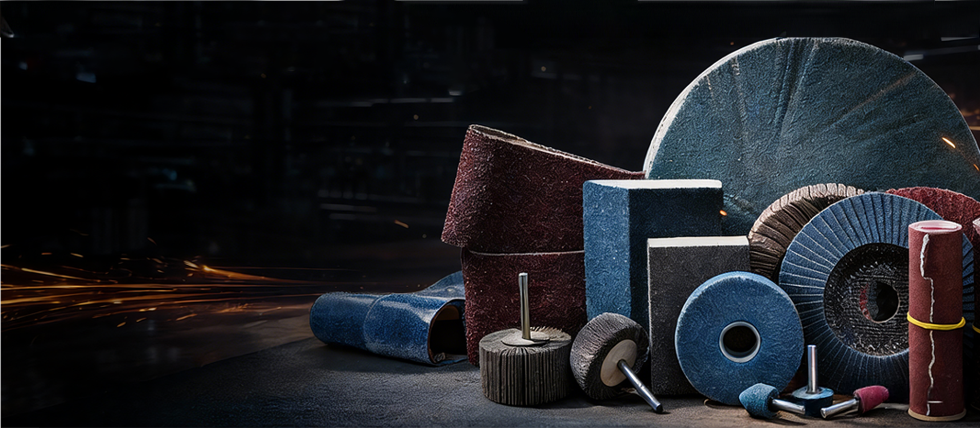Sandpaper rolls sheets discs and belts